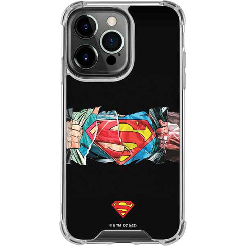 DC Comics Superman Shield iPhone 14 Pro Clear Case
